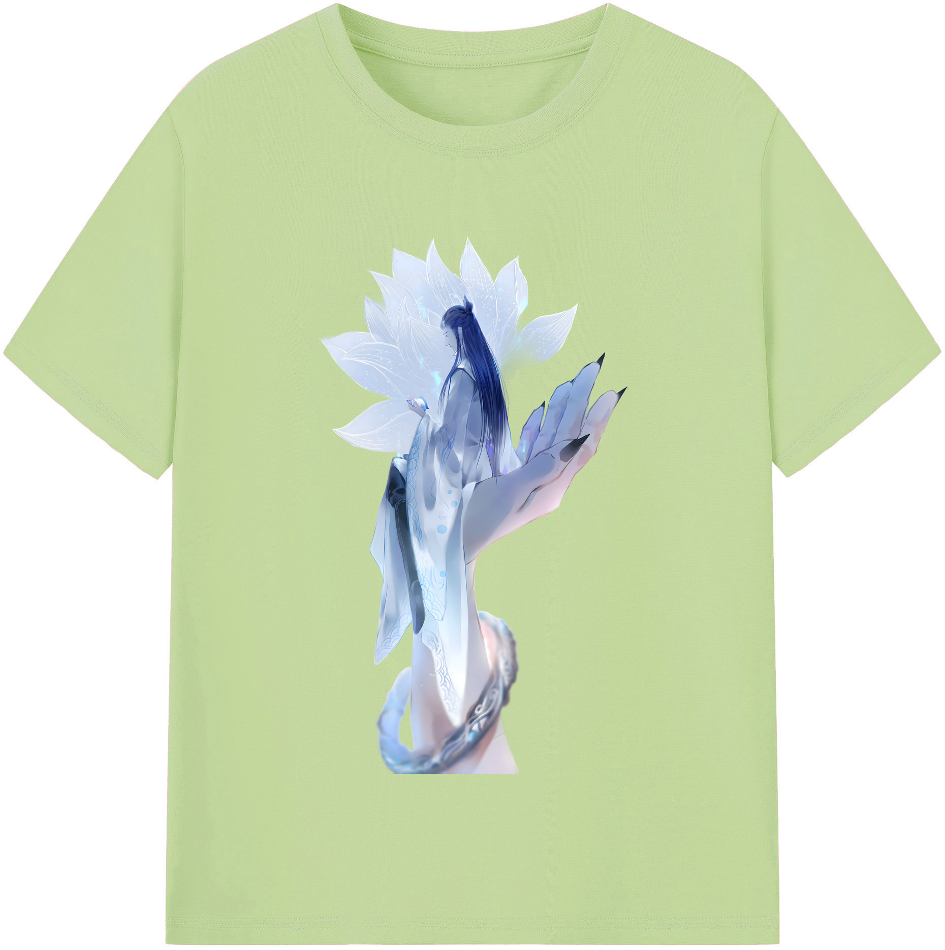 （画像用） Ne Zha 2 ナタ 魔童の大暴れ 綿100％半袖Tシャツ（フロントプリント）